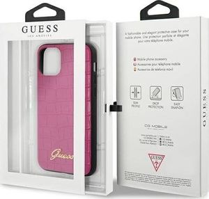 Guess Guess GUHCN61PCUMLCRPI iPhone 11 różowy/pink Croco Collection 7