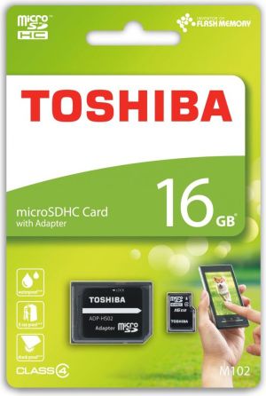 Karta Toshiba MicroSDHC 16 GB Class 4  (THN-M102K0160M2) 1