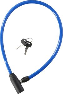 Dunlop Zapięcie rowerowe z kluczykami niebieskie 1