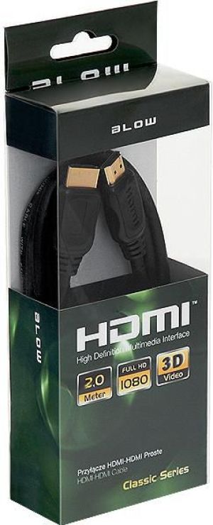 Kabel Blow HDMI - HDMI 2m czarny (96-643#) 2