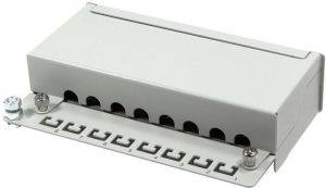 LogiLink Patchpanel kat. 6A, 8-portowy, ekranowany STP, Szary (NP0018) 2