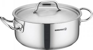KORKMAZ GARNEK STALOWY 18/10 24x14cm 6.2L KORKMAZ PROLINE GASTRO A2723 1