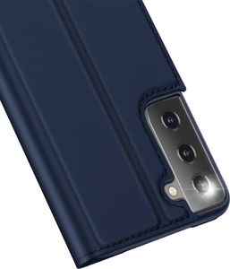 Dux Ducis DUX DUCIS Skin Pro kabura etui pokrowiec z klapką Samsung Galaxy S21+ 5G (S21 Plus 5G) niebieski 3