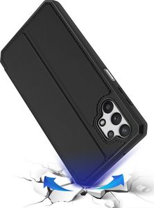 Dux Ducis DUX DUCIS Skin X kabura etui pokrowiec z klapką Samsung Galaxy A32 5G czarny 6