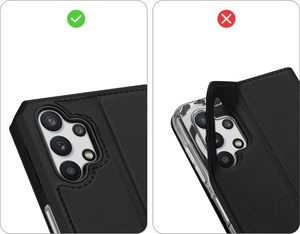 Dux Ducis DUX DUCIS Skin X kabura etui pokrowiec z klapką Samsung Galaxy A32 5G czarny 8