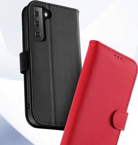 Dux Ducis Dux Ducis Hivo skórzane etui z klapką pokrowiec ze skóry naturalnej portfel na karty i dokumenty Samsung Galaxy S21+ 5G (S21 Plus 5G) czarny 13