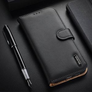 Dux Ducis Dux Ducis Hivo skórzane etui z klapką pokrowiec ze skóry naturalnej portfel na karty i dokumenty Samsung Galaxy S21+ 5G (S21 Plus 5G) czarny 14