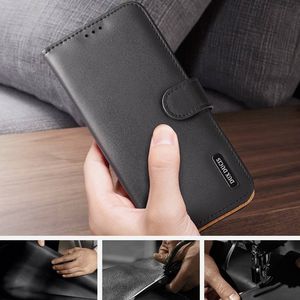 Dux Ducis Dux Ducis Hivo skórzane etui z klapką pokrowiec ze skóry naturalnej portfel na karty i dokumenty Samsung Galaxy S21 Ultra 5G czarny 10