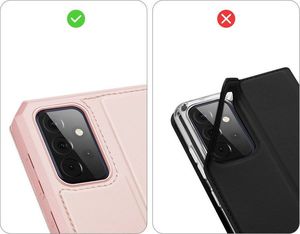 Dux Ducis DUX DUCIS Skin X kabura etui pokrowiec z klapką Samsung Galaxy A72 4G różowy 9