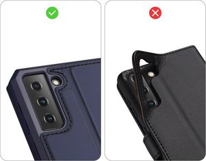 Dux Ducis DUX DUCIS Skin X kabura etui pokrowiec z klapką Samsung Galaxy S21+ 5G (S21 Plus 5G) niebieski 11