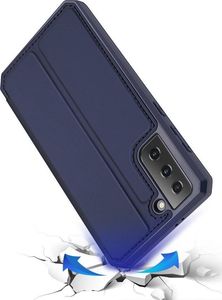 Dux Ducis DUX DUCIS Skin X kabura etui pokrowiec z klapką Samsung Galaxy S21+ 5G (S21 Plus 5G) niebieski 3