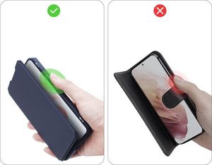 Dux Ducis DUX DUCIS Skin X kabura etui pokrowiec z klapką Samsung Galaxy S21+ 5G (S21 Plus 5G) niebieski 9