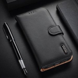 Dux Ducis Dux Ducis Hivo skórzane etui z klapką pokrowiec ze skóry naturalnej portfel na karty i dokumenty iPhone 11 czarny 13