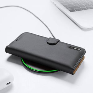 Dux Ducis Dux Ducis Hivo skórzane etui z klapką pokrowiec ze skóry naturalnej portfel na karty i dokumenty iPhone 11 czarny 20