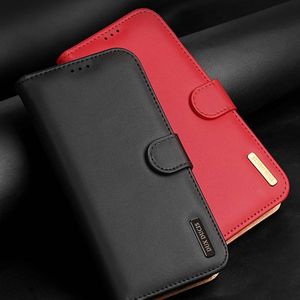 Dux Ducis Dux Ducis Hivo skórzane etui z klapką pokrowiec ze skóry naturalnej portfel na karty i dokumenty Samsung Galaxy S21 5G czarny 11