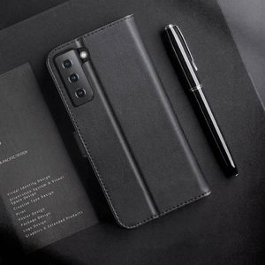 Dux Ducis Dux Ducis Hivo skórzane etui z klapką pokrowiec ze skóry naturalnej portfel na karty i dokumenty Samsung Galaxy S21 5G czarny 12