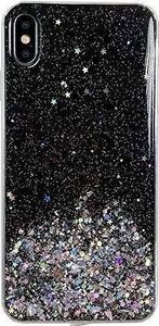 Wozinsky Wozinsky Star Glitter błyszczące etui pokrowiec z brokatem Samsung Galaxy S21+ 5G (S21 Plus 5G) czarny 1