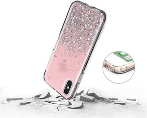 Wozinsky Wozinsky Star Glitter błyszczące etui pokrowiec z brokatem Samsung Galaxy S21+ 5G (S21 Plus 5G) przezroczysty 4