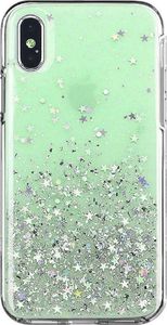 Wozinsky Wozinsky Star Glitter błyszczące etui pokrowiec z brokatem Samsung Galaxy A42 5G zielony 1