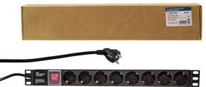 LogiLink Listwa zasilająca PDU 19" 1U 8x Schuko CEE 7/3 (PDU8C01) 2
