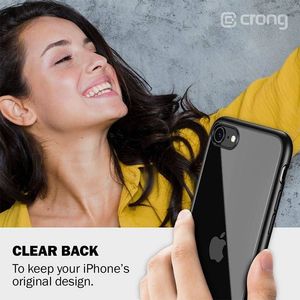 Crong Crong Clear Cover - Etui iPhone SE 2020 / 8 / 7 (czarny) 7