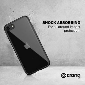Crong Crong Clear Cover - Etui iPhone SE 2020 / 8 / 7 (czarny) 9