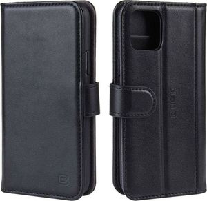 Crong Crong Premium Booklet Wallet - Skórzane etui iPhone 11 z kieszeniami + funkcja podstawki (czarny) 4