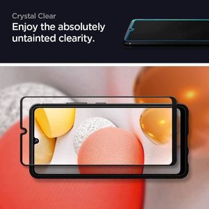 Crong SZKŁO HARTOWANE SPIGEN GLASS FC GALAXY A42 5G BLACK 5