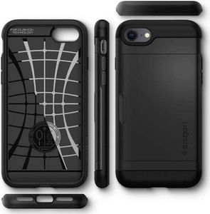 Crong SPIGEN SLIM ARMOR CS IPHONE 7/8/SE 2020 BLACK 6