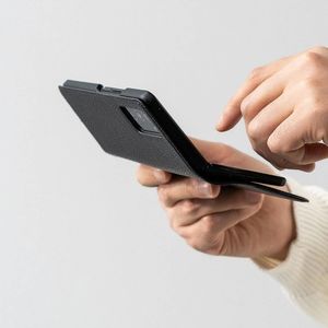 Ringke Ringke Folio Signature skórzane etui z klapką do Samsung Galaxy Z Fold 2 5G czarny (FSS87R55) 3