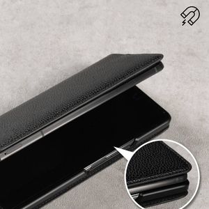 Ringke Ringke Folio Signature skórzane etui z klapką do Samsung Galaxy Z Fold 2 5G czarny (FSS87R55) 6