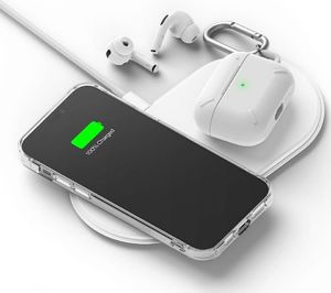 Ringke Ringke Fusion Design pancerne etui pokrowiec z żelową ramką iPhone 12 Pro / iPhone 12 różowo-zielony (GNAP0024) 3