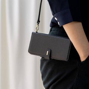 Ringke Ringke Folio Signature skórzane etui z klapką i paskiem na ramię do Samsung Galaxy Note 20 Ultra czarny (FS81R55) 7