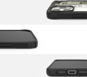 Ringke Ringke Fusion X Design etui pancerny pokrowiec z ramką iPhone 12 Pro Max czarny (Ticket band) (XDAP0024) 4