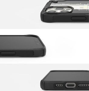 Ringke Ringke Fusion X Design etui pancerny pokrowiec z ramką iPhone 12 Pro / iPhone 12 czarny (Routine) (XDAP0023) 3