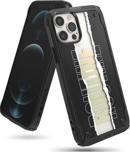Ringke Ringke Fusion X Design etui pancerny pokrowiec z ramką iPhone 12 Pro Max czarny (Routine) (XDAP0026) 1