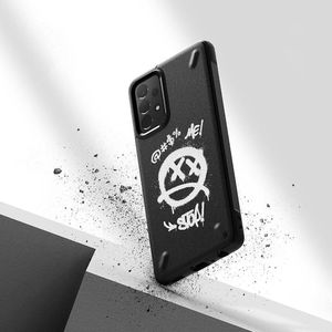 Ringke Ringke Onyx Design wytrzymałe etui pokrowiec Samsung Galaxy A52 5G / A52 4G czarny (Paint) (OXSG0044) 5