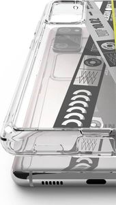 Ringke Ringke Fusion Design pancerne etui pokrowiec z żelową ramką Samsung Galaxy S20 FE 5G czarny (Ticket band) (GNSG0022) 2