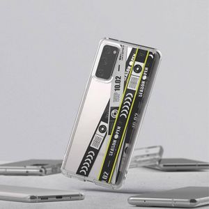 Ringke Ringke Fusion Design pancerne etui pokrowiec z żelową ramką Samsung Galaxy S20 FE 5G czarny (Ticket band) (GNSG0022) 3