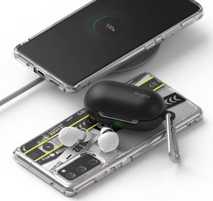 Ringke Ringke Fusion Design pancerne etui pokrowiec z żelową ramką Samsung Galaxy S20 FE 5G czarny (Ticket band) (GNSG0022) 5