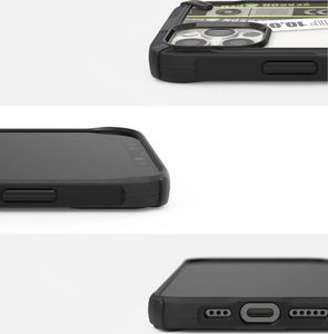 Ringke Ringke Fusion X Design etui pancerny pokrowiec z ramką iPhone 12 Pro / iPhone 12 czarny (Ticket band) (XDAP0021) 2