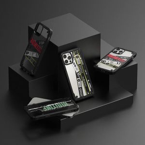 Ringke Ringke Fusion X Design etui pancerny pokrowiec z ramką iPhone 12 Pro / iPhone 12 czarny (Ticket band) (XDAP0021) 7