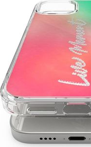 Ringke Ringke Fusion Design pancerne etui pokrowiec z żelową ramką iPhone 12 mini różowo-zielony (GNAP0020) 2