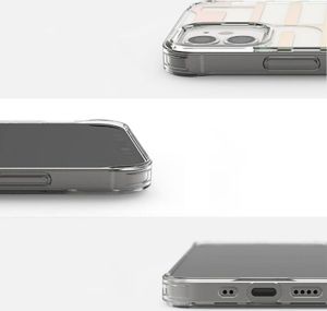 Ringke Ringke Fusion Design pancerne etui pokrowiec z żelową ramką iPhone 12 mini różowo-zielony (GNAP0020) 4