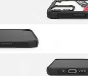 Ringke Ringke Fusion X Design etui pancerny pokrowiec z ramką iPhone 12 mini czarny (Ticket band) (XDAP0018) 6