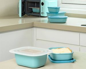 Mepal Zestaw 3 misek Cirqula prostokątna 500 1000 2000 Black 106270041100 11