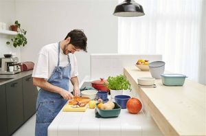 Mepal Zestaw 3 misek Cirqula prostokątna 500 1000 2000 Black 106270041100 5