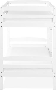 Beliani Łóżko piętrowe drewniane 90 x 200 cm białe REGAT 2