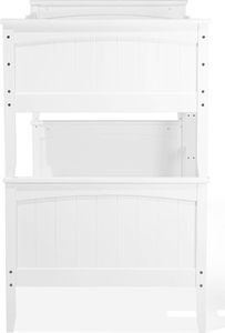 Beliani Łóżko piętrowe drewniane 90 x 200 cm białe RADON 3