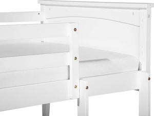 Beliani Łóżko piętrowe drewniane 90 x 200 cm białe RADON 7